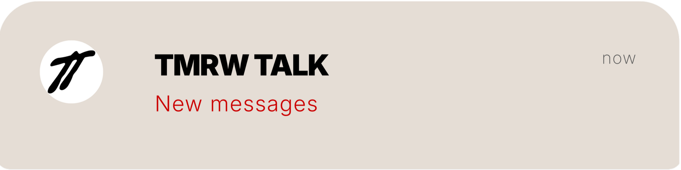 TMRW TALK TMRW TALK